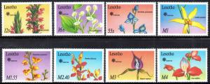 Lesotho - 1990 Orchids Set & MS MNH SG 958-966