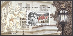 Bahamas Sc# 955 MNH Souvenir Sheet 1999 Queen Mother