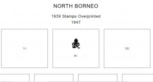 PRINTED BRITISH NORTH BORNEO 1883-1963 STAMP ALBUM PAGES (32 pages)