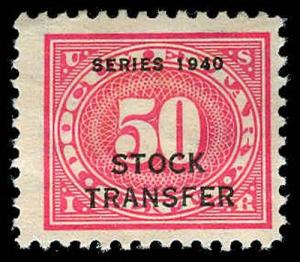 U.S. REV. DATED GREENS RD52  Mint (ID # 70677)