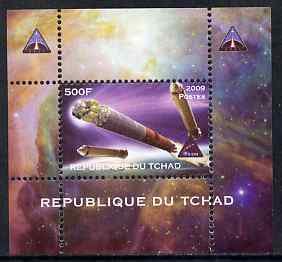 CHAD - 2009 - Space, Orion Mission #4 - Perf De Luxe Sheet - MNH - Private Issue