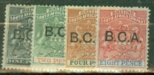 JQ: British Central Africa 1-3, 6 mint CV $64