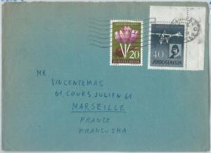 70171 - YUGOSLAVIA - POSTAL HISTORY -  COVER to FRANCE 1958