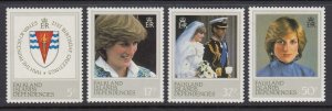 Falkland Dependencies 1L72-5 Princess Diana mnh