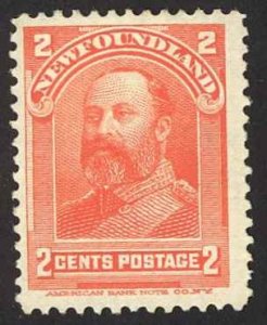 Canada Newfoundland Sc# 81 Used (a) 1897-1901 2¢ King Edward VII