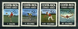 1980 Costa Rica 1065-1068 1980 Olympics in Moscow 30,00 €