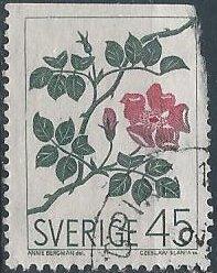 Sweden 784 (used filler) 45ø dog rose (1968)