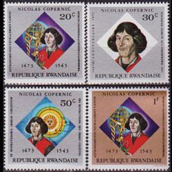 RWANDA 1973 - Scott# 565-8 Copernicus 20c-1f NH