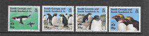 SOUTH GEORGIA #174-7 PENGUINS  HONG KONG 94   MNH