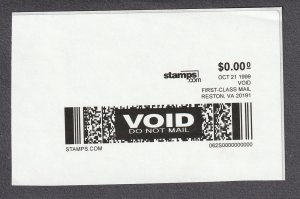 Stamps.com Void Test Label MNH F-VF