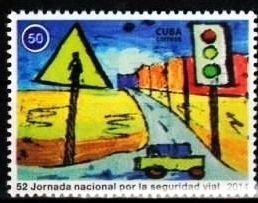 CUBA Sc# 5584  ROAD SAFETY DAY 50c 2014  MNH  mint