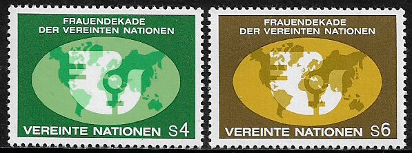 United Nations, Vienna #9-10 MNH Set - Decade For Women