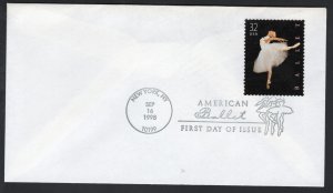SC# 3237 - Ballet - First Day Cover