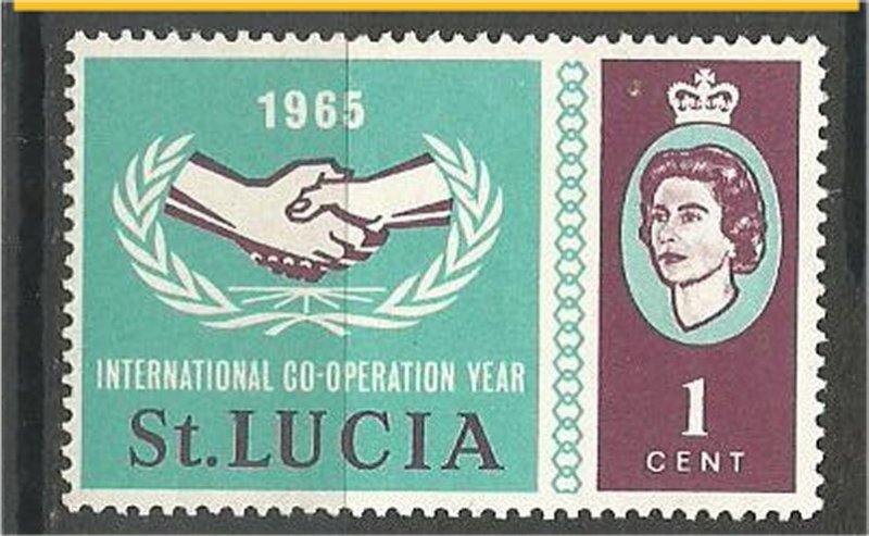 ST. LUCIA, 1965, MH 1c, Intl. Cooperation, Scott 199