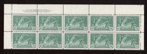 Canada #272 VF/NH Plate #1 UL Block Of 10 