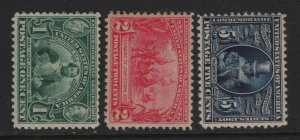 328 - 330 set VF original gum lightly hinged  nice color cv $ 213 ! see pic !