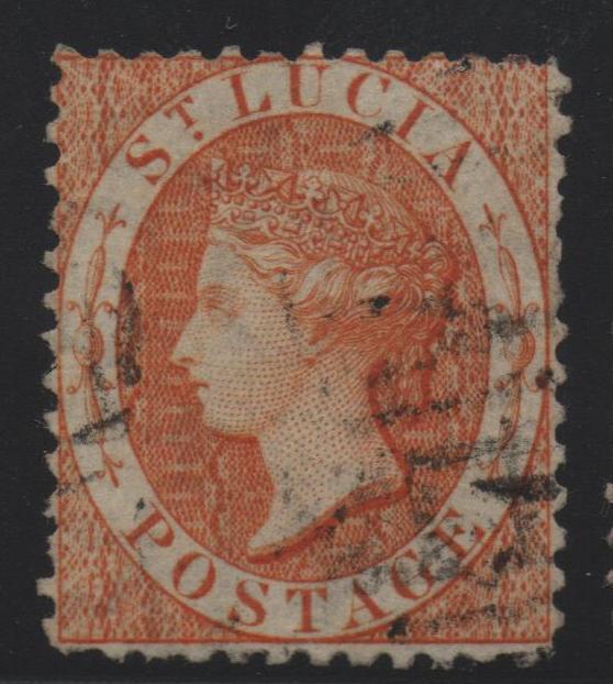 St Lucia Scott #10a Watermark #1 Used Stamp VF