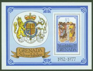 GRENADA Scott 793 QE2 Silver Jubilee sheet 1977