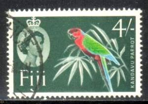 Bird, Kandavu Parrot, Fiji stamp SC#173 used