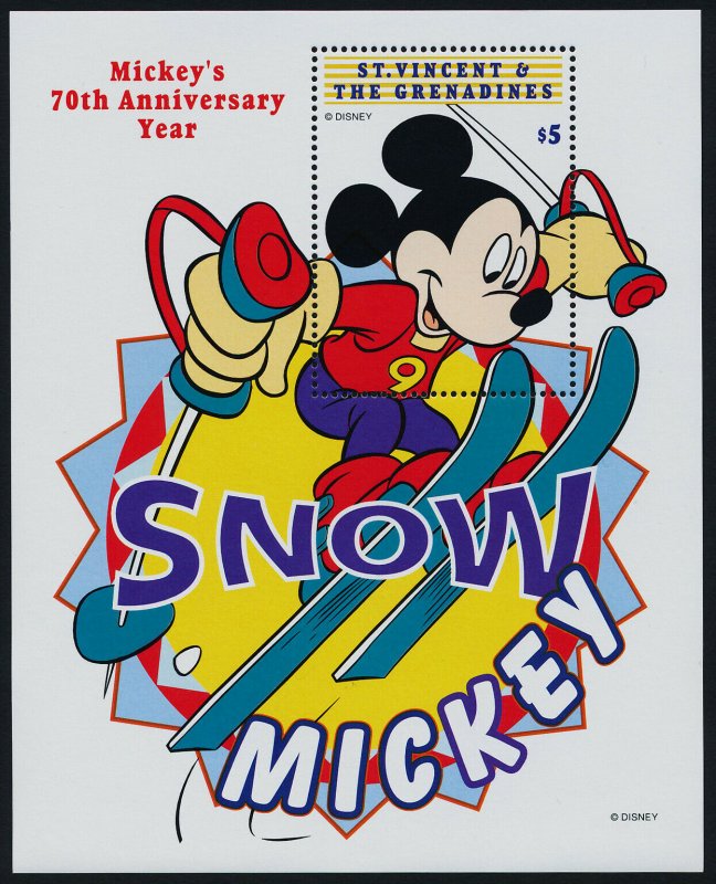 St Vincent 2660-5 MNH Disney, Winter Sports