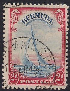 Bermuda 1936 - 47 KGV1 2d Lucie Yacht SG 112a ( E1177 )