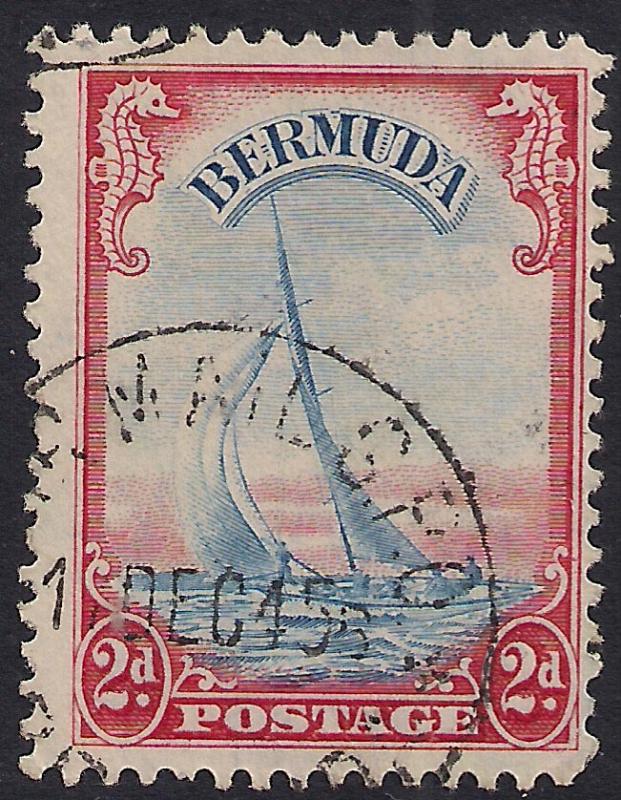 Bermuda 1936 - 47 KGV1 2d Lucie Yacht SG 112a ( E1177 )