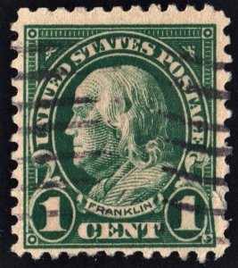 SC#552 1¢ Franklin (1923) Used