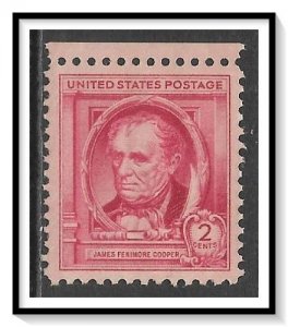 US #860 James Fenimore Cooper MNH