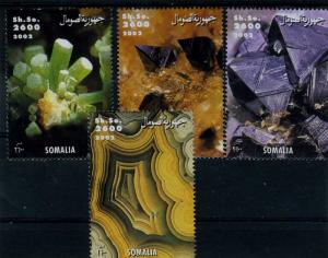 Somalia 2002 MINERALS 4 Stamps Perforated Mint (NH)