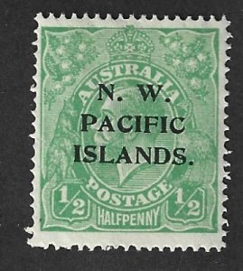 North West Pacific Islands Scott #40 Mint 1/2 p King George V 2019 CV $2.00