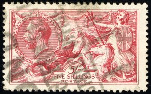 Great Britain Stamps # 180 Used XF George V Seahorses Scott Value $125.00