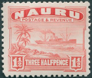 Nauru 1947 1½d scarlet SG28B unused