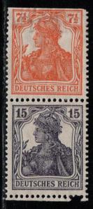 Germany Scott # 98, 100, mint hr, se-tenant, Mi# S8aa