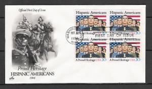 US #2103 Hispanic Americans FDC