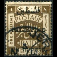 PALESTINE 1921 - Scott# 15c Opt. 1m Used