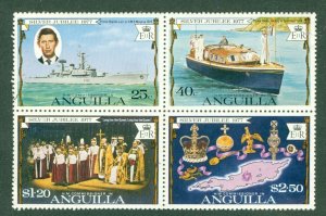 R62-0057 ANGUILLA 274a MH  BK-4 SILVER JUBILEE 1977 BIN $.50