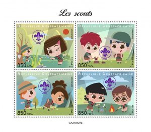 C A R - 2021 - Scouts - Perf 4v Sheet - Mint Never Hinged