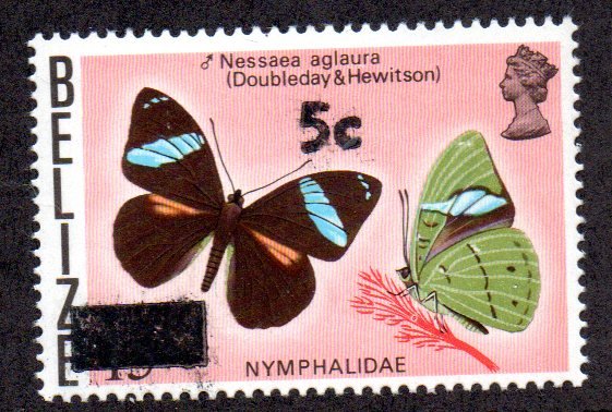 BELIZE 386 MNH SCV $3.00 BIN $1.80 BUTTERFLIES