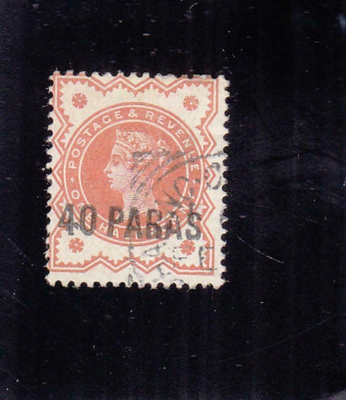 Great Britain: Offices in Turkey:  Sc #6, Used (34875)