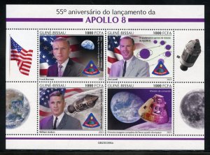 GUINEA BISSAU 2023 55th ANNIVERSARY OF THE LAUNCH OF APOLLO 8  SHEET MINT NH