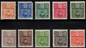 ST PIERRE & MIQUELON 1947 Postage Dues; Scott J68-77; MNH