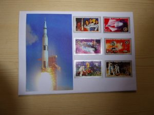 Apollo 15 Space Equatorial Guinea cover 6 stamps