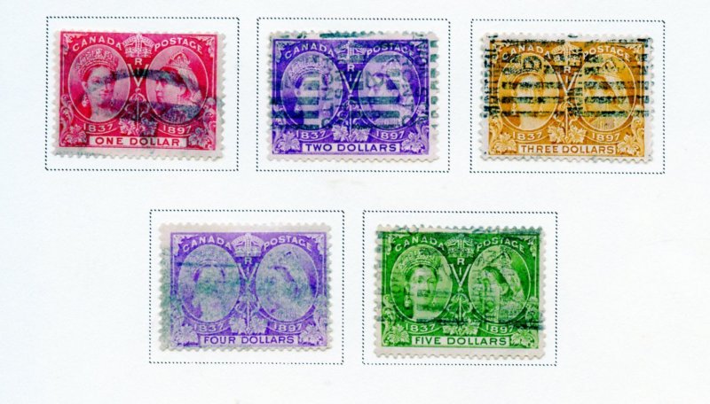 CANADA SILVER JUBILEE QUEEN VICTORIA SCOTT #50-65 COMPLETE F/VF USED