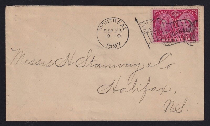 Canada 1897 Encore Whisky Alcohol Diamond Jubilee Advertising Cover Montreal