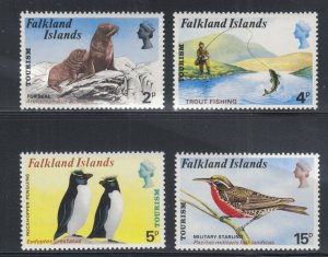 Falkland Islands Sc 227-230 MNH. 1974 Tourism Issue, complete set, VF