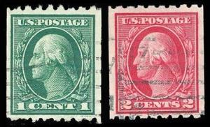 U.S. WASH-FRANK. ISSUES 410-11 Used (ID # 84304)