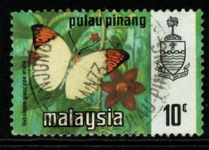 MALAYA PENANG SG79 1971 10c BUTTERFLIES FINE USED