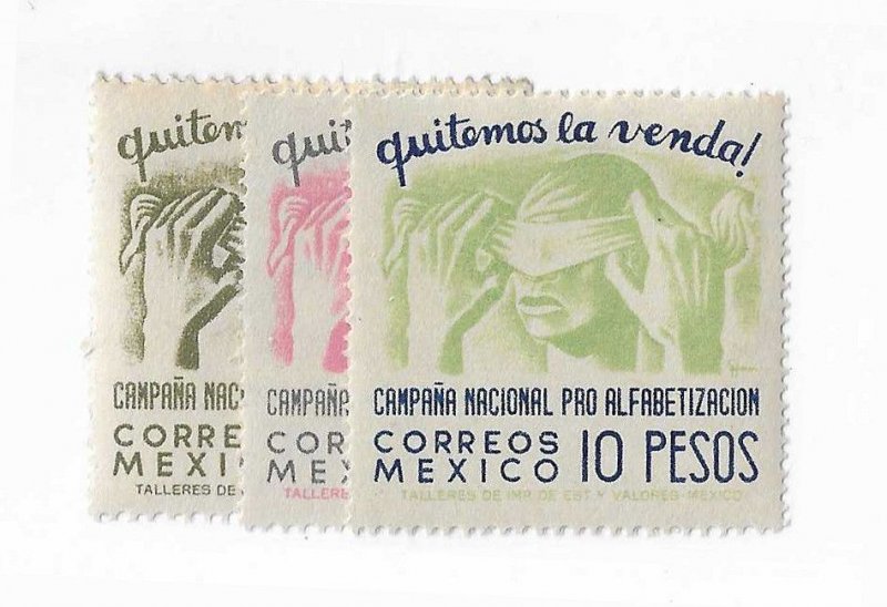 Mexico Sc #809-811 OG VF