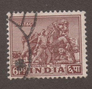 India 208 Konarak Horse 1949