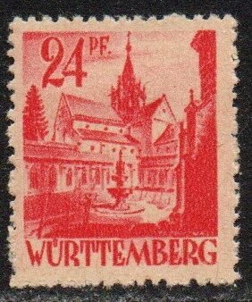 Germany - Wurttemberg Sc #8N8 Mint Hinged